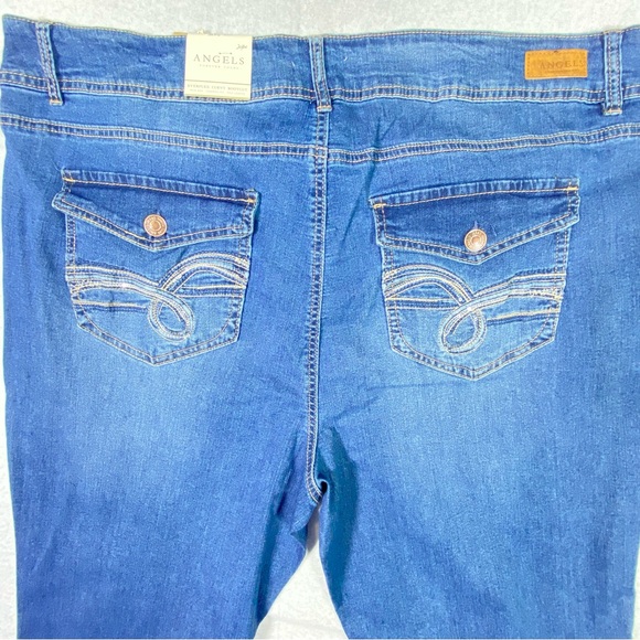 Angels Forever Young Curvy Bootcut Jeans Womens 24W Embellished Flap Pockets NWT - Picture 8 of 16